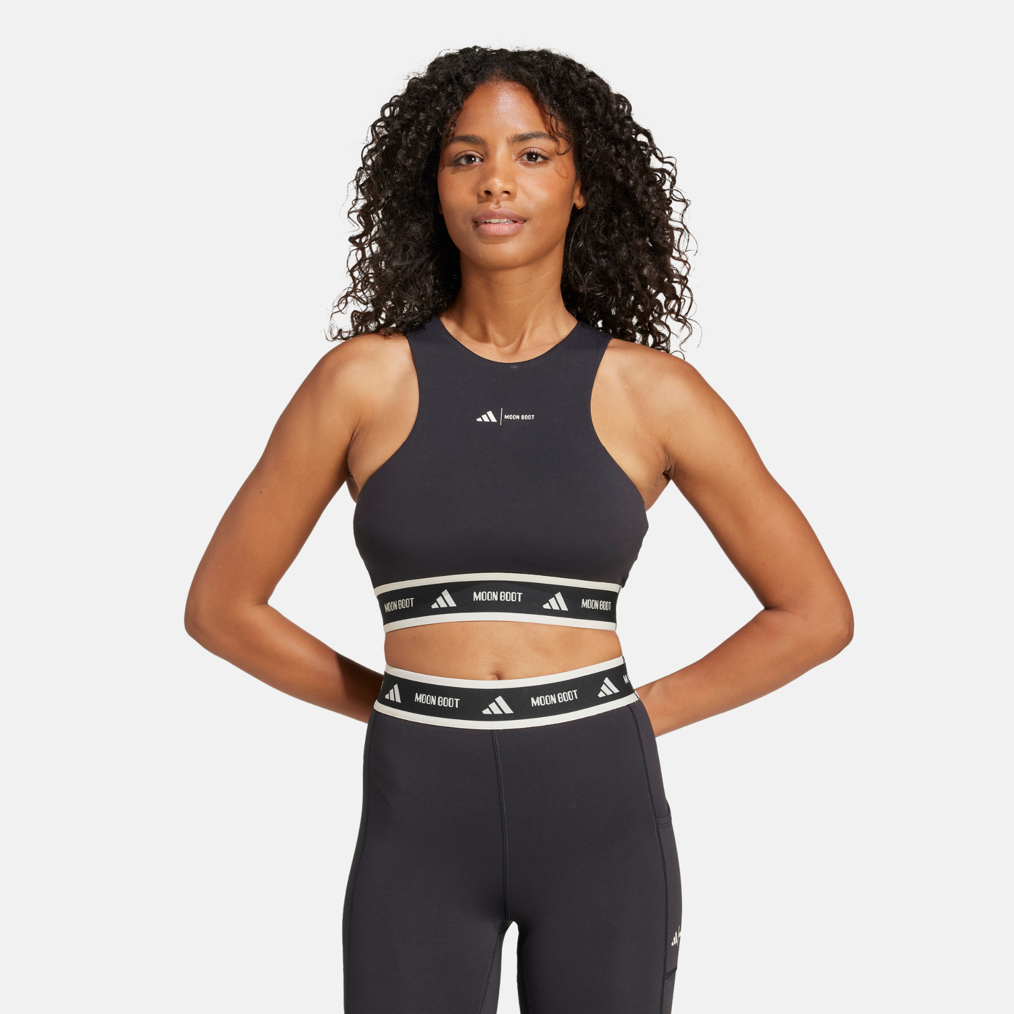 Adidas x MOON BOOT Women's Black Crop Top