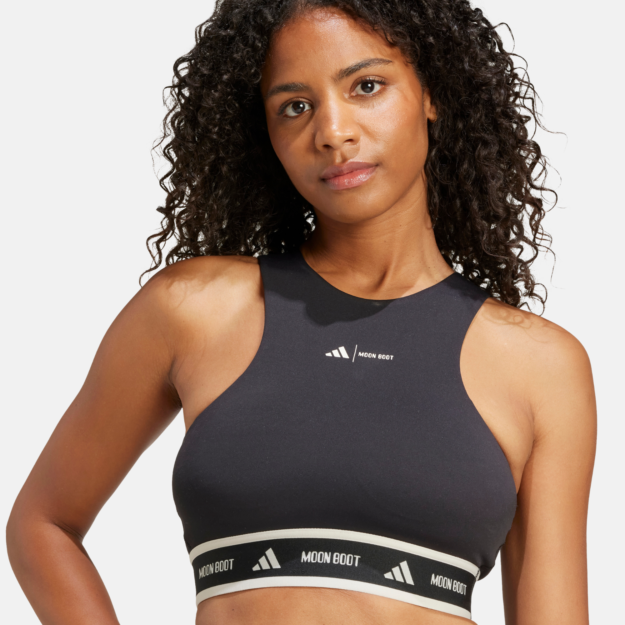 Adidas x MOON BOOT Women's Black Crop Top