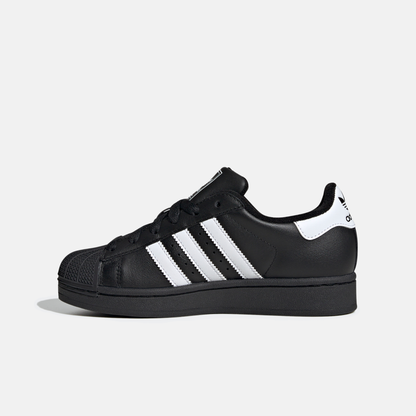 Adidas Kids' Superstar II Black White (GS) – Puffer Reds Adidas Kids' Superstar II Black White (GS) – Puffer Reds