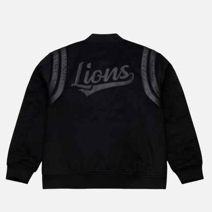 Mitchell & Ness Detroit Lions Walk The Tunnel Black Varsity Jacket