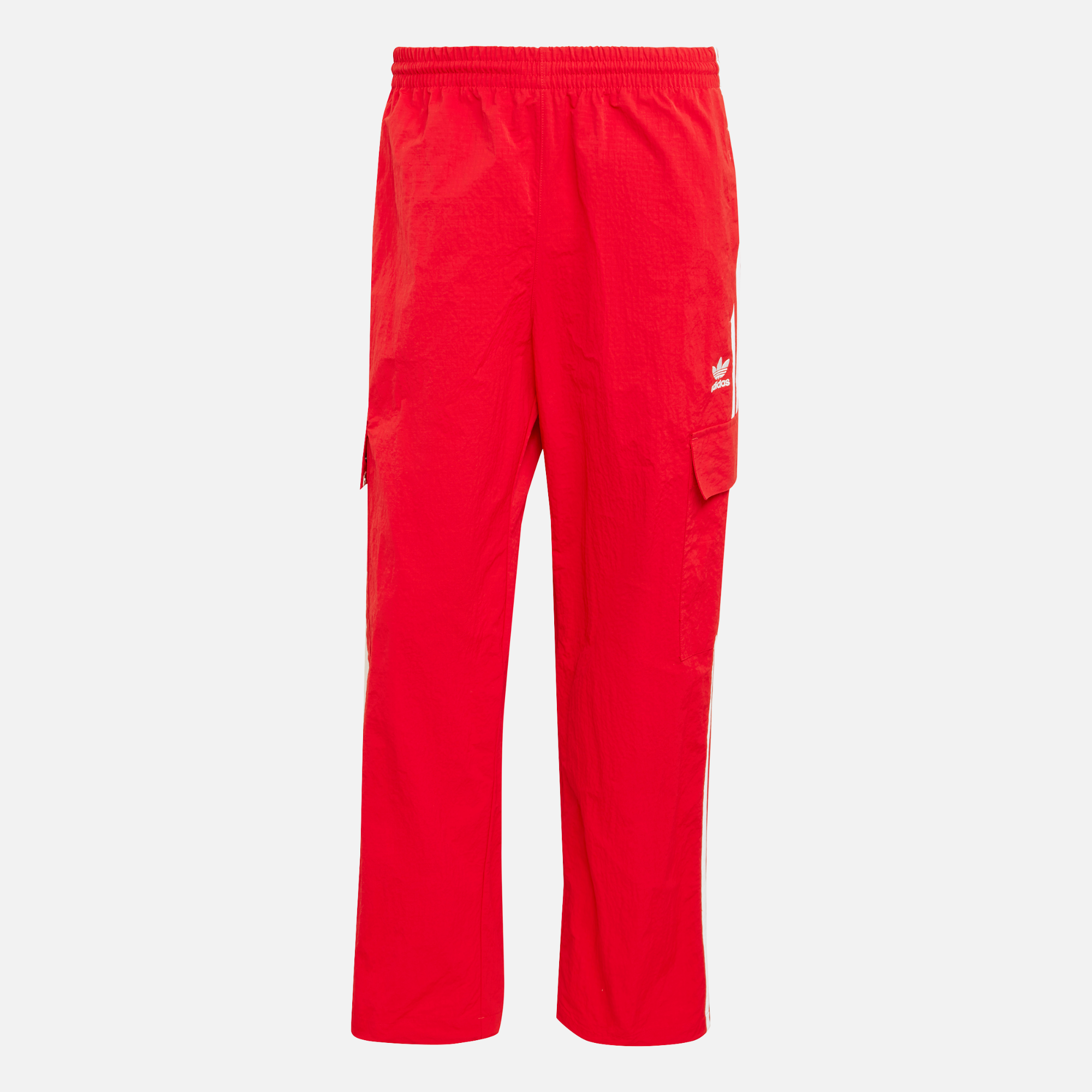 Adidas Red 3-Stripes Cargo Pants