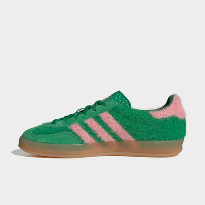Adidas Women's Gazelle Indoor Green Glow Pink