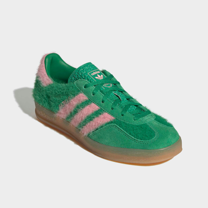 Adidas Women's Gazelle Indoor Green Glow Pink