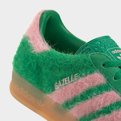 Adidas Women's Gazelle Indoor Green Glow Pink