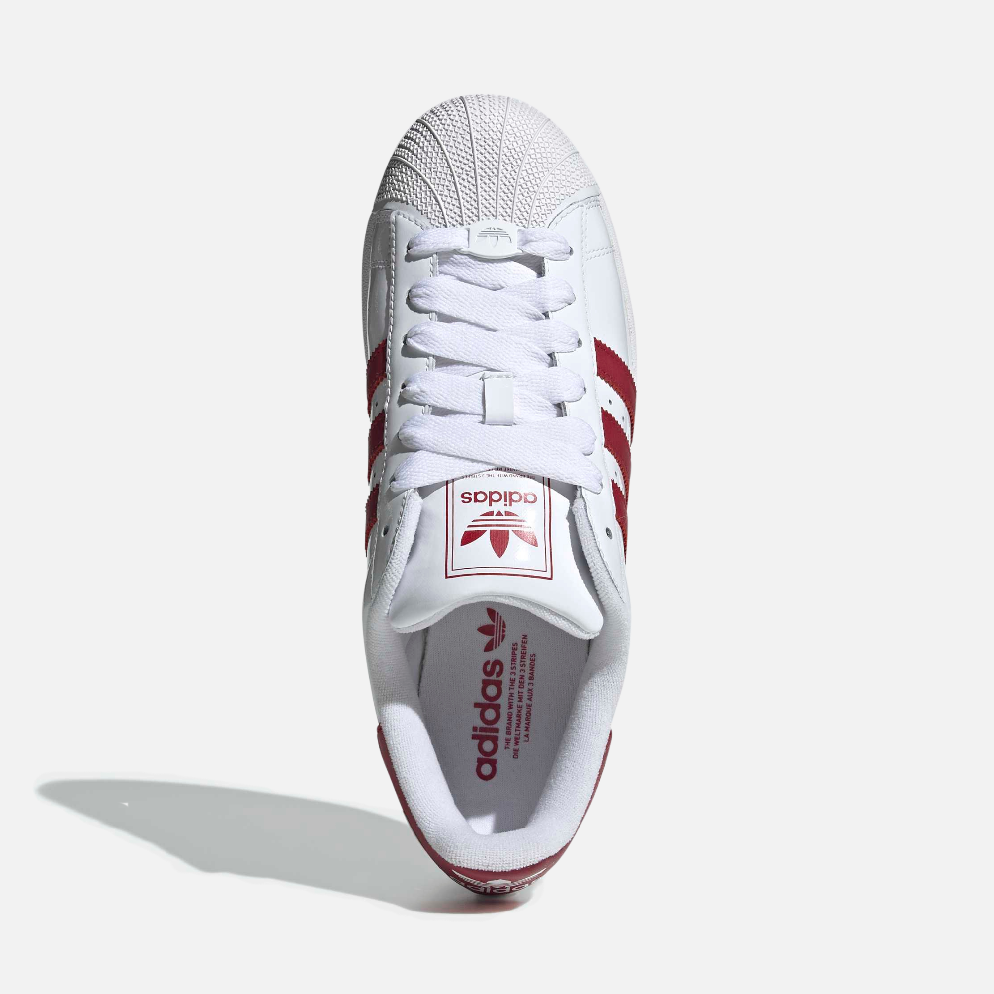 Adidas Superstar II White Red Patent