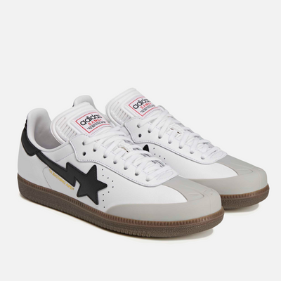Adidas x Bape Samba White Black Gum