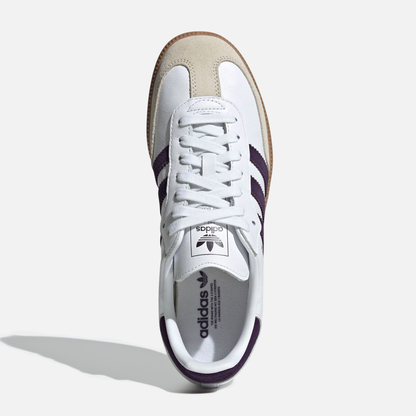 Adidas Women's Samba OG White Alumina Aurora Plum