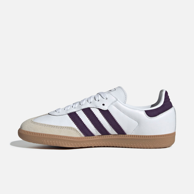 Adidas Women's Samba OG White Alumina Aurora Plum