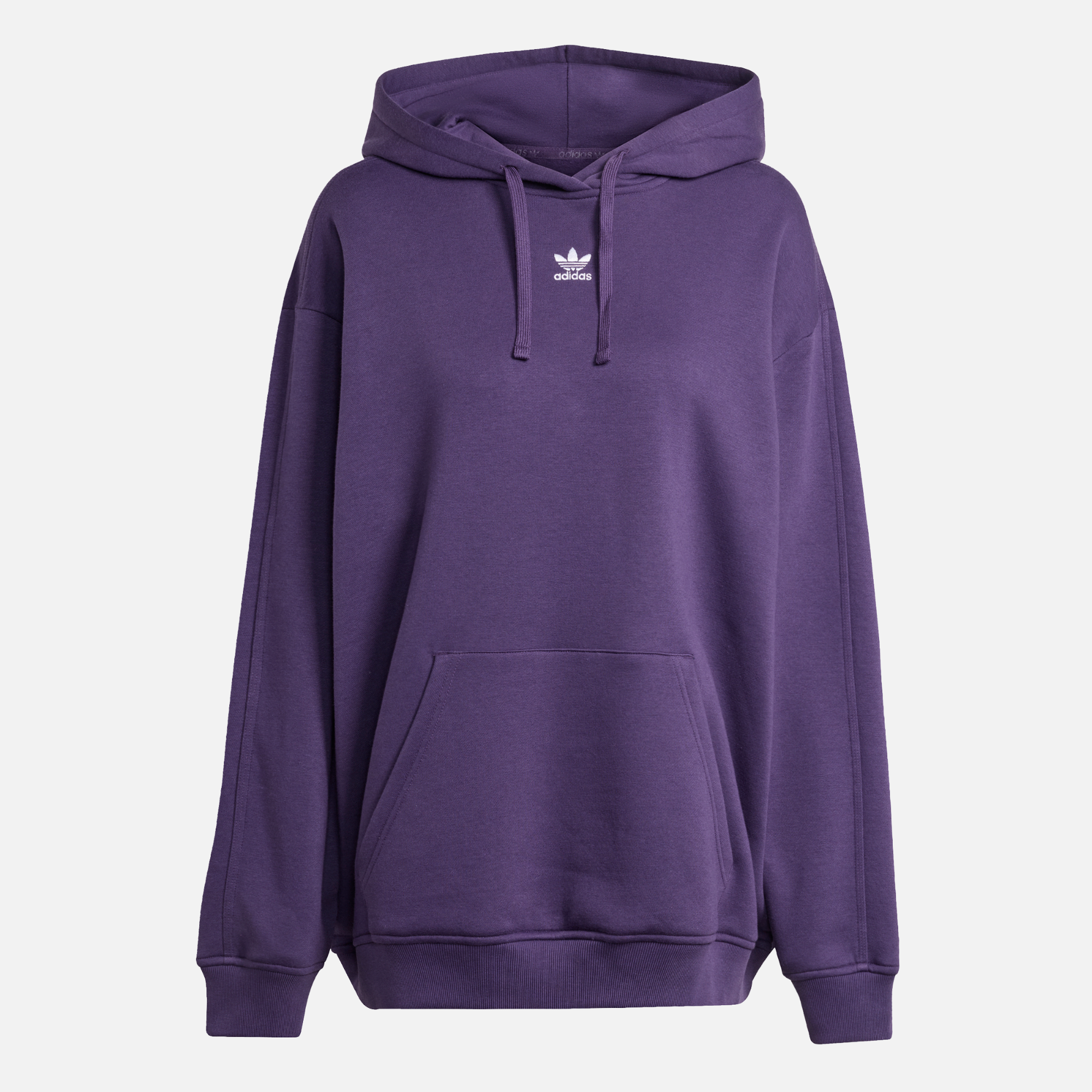 Adidas Women's Essential Oversized Purple Hoodie