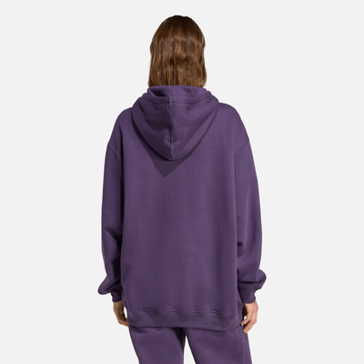 Adidas Women's Essential Oversized Purple Hoodie