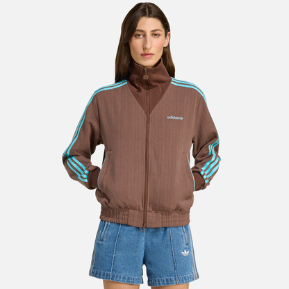 Adidas Women's Tailored Brown Track Jacket