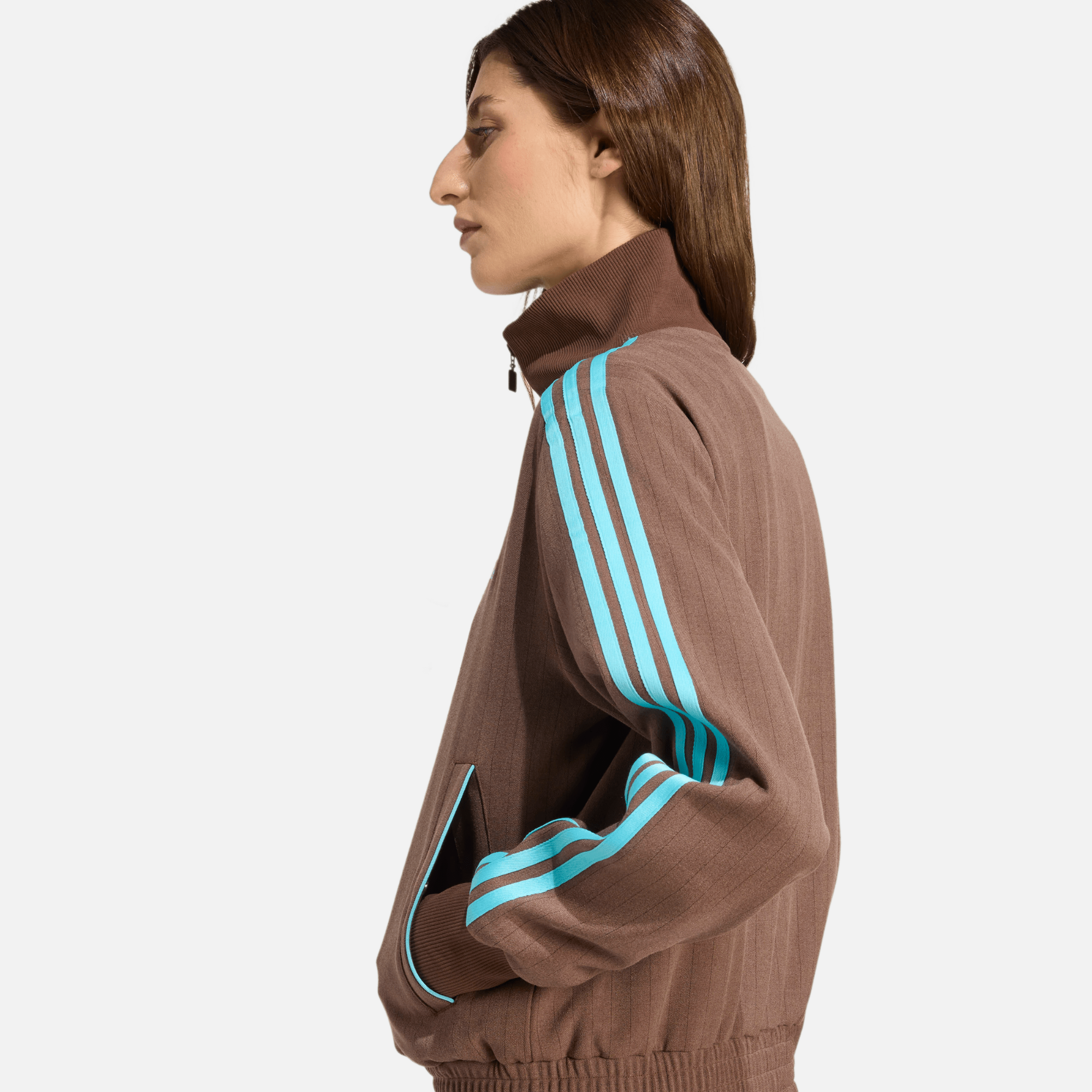 Adidas Women's Tailored Brown Track Jacket