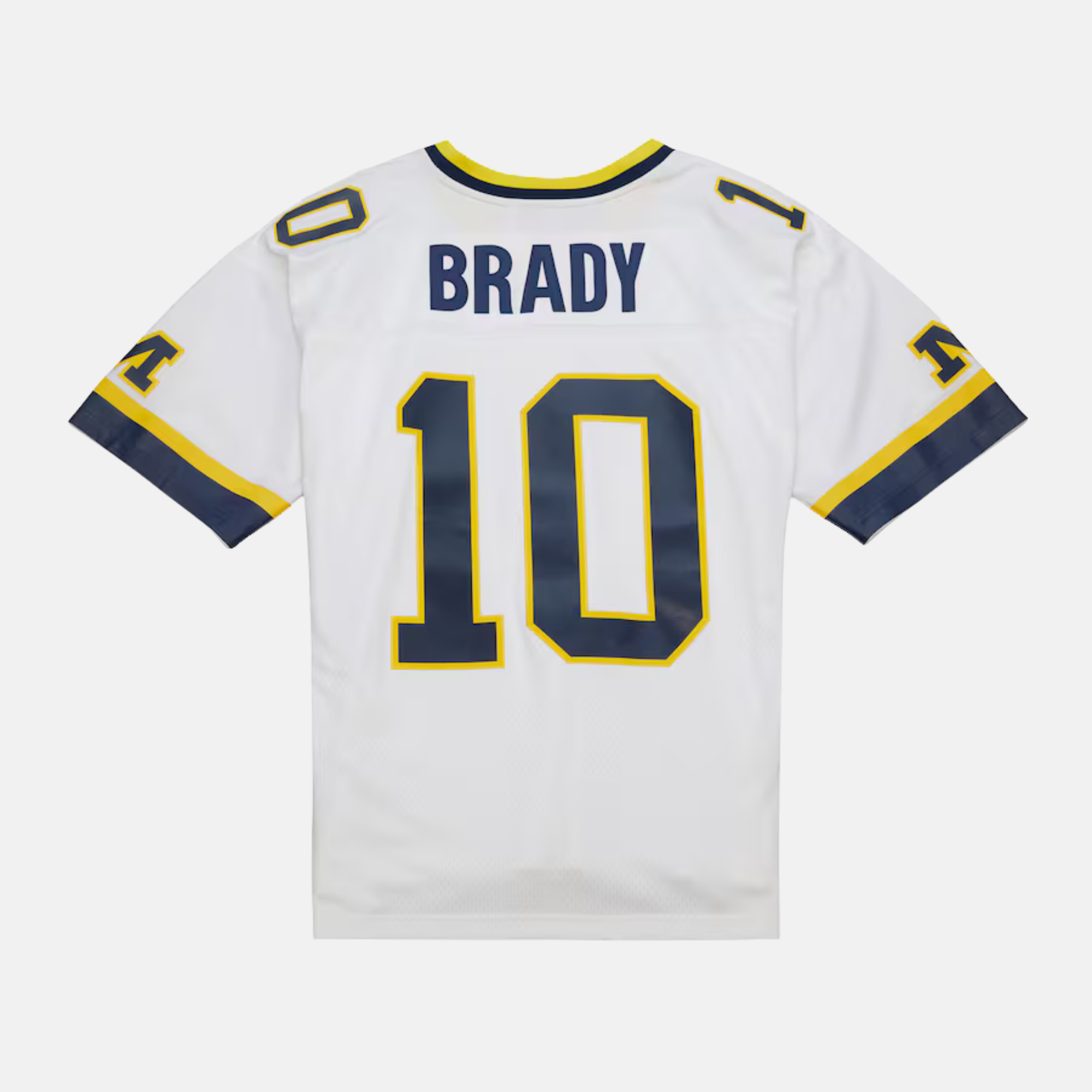 Mitchell & Ness NCAA White Michigan Wolverines 1999 Tom Brady Jersey