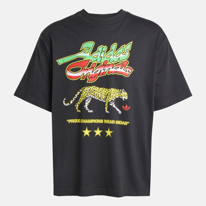 Adidas Originals Champions Black Graphic T-Shirt – Puffer Reds Adidas Originals Champions Black Graphic T-Shirt – Puffer Reds