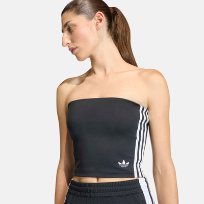 Adidas Women's 3 Stripes Black Tube Top