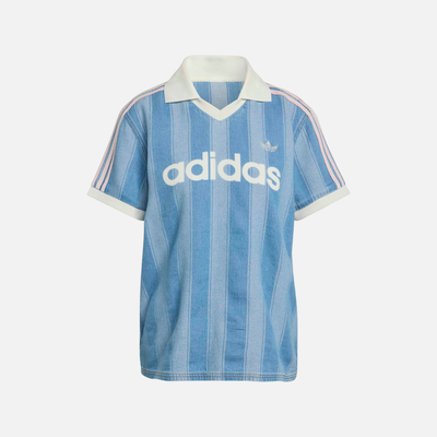 Adidas Women's Blue Denim Football Jersey