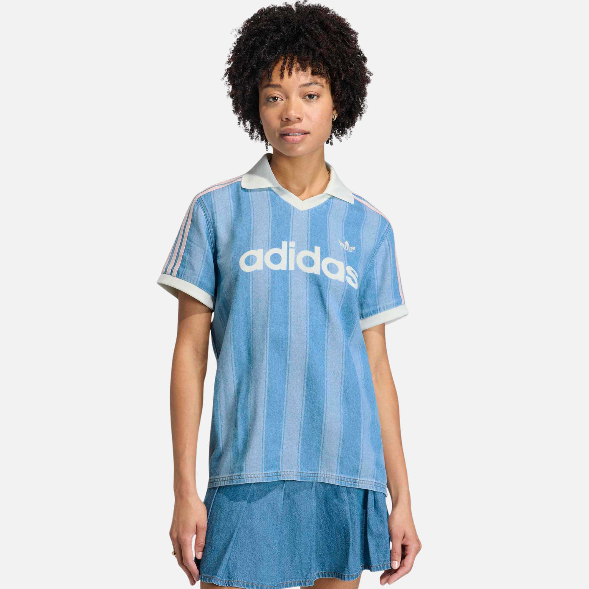 Adidas Women's Blue Denim Football Jersey