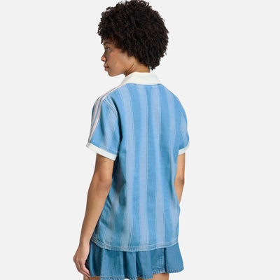 Adidas Women's Blue Denim Football Jersey