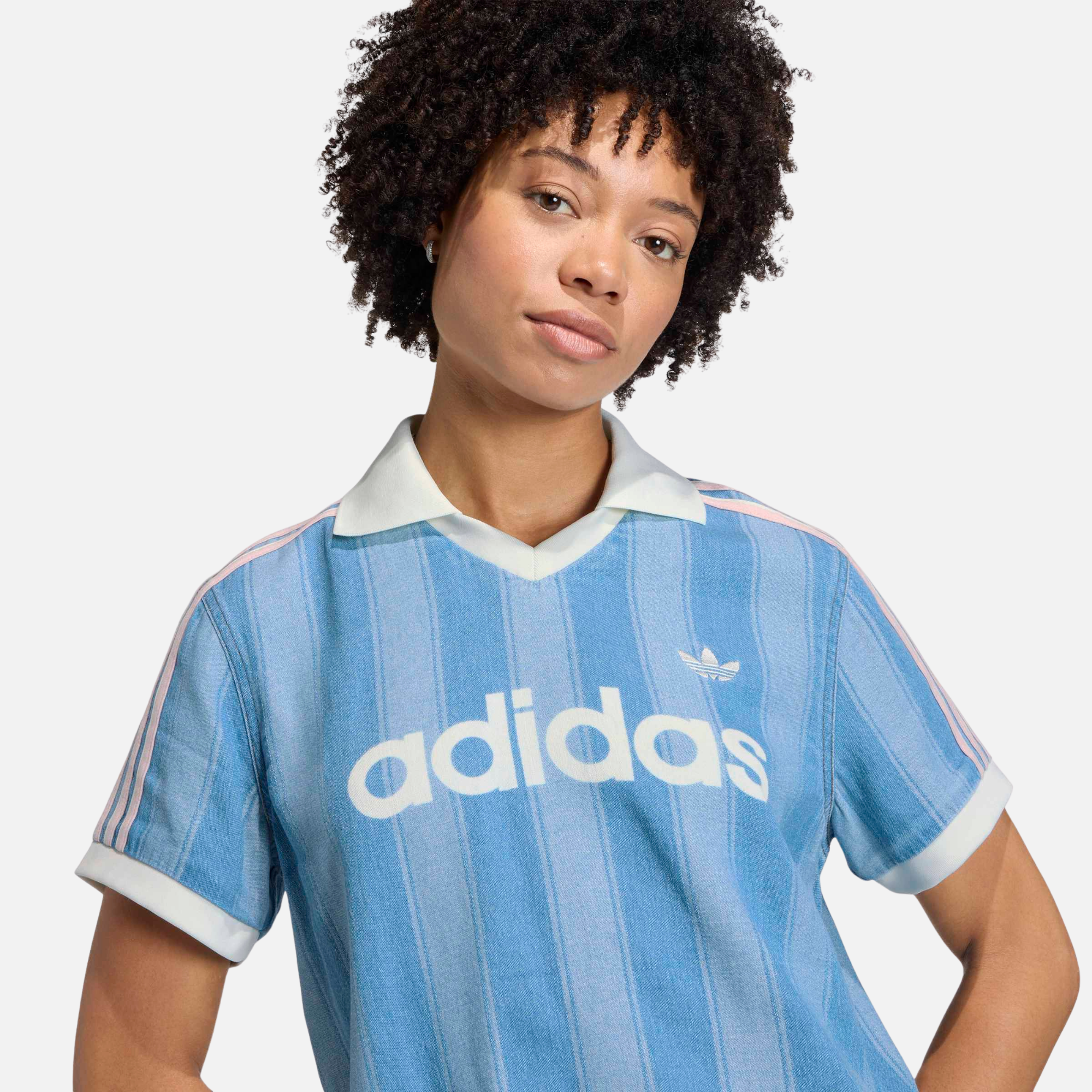Adidas Women's Blue Denim Football Jersey