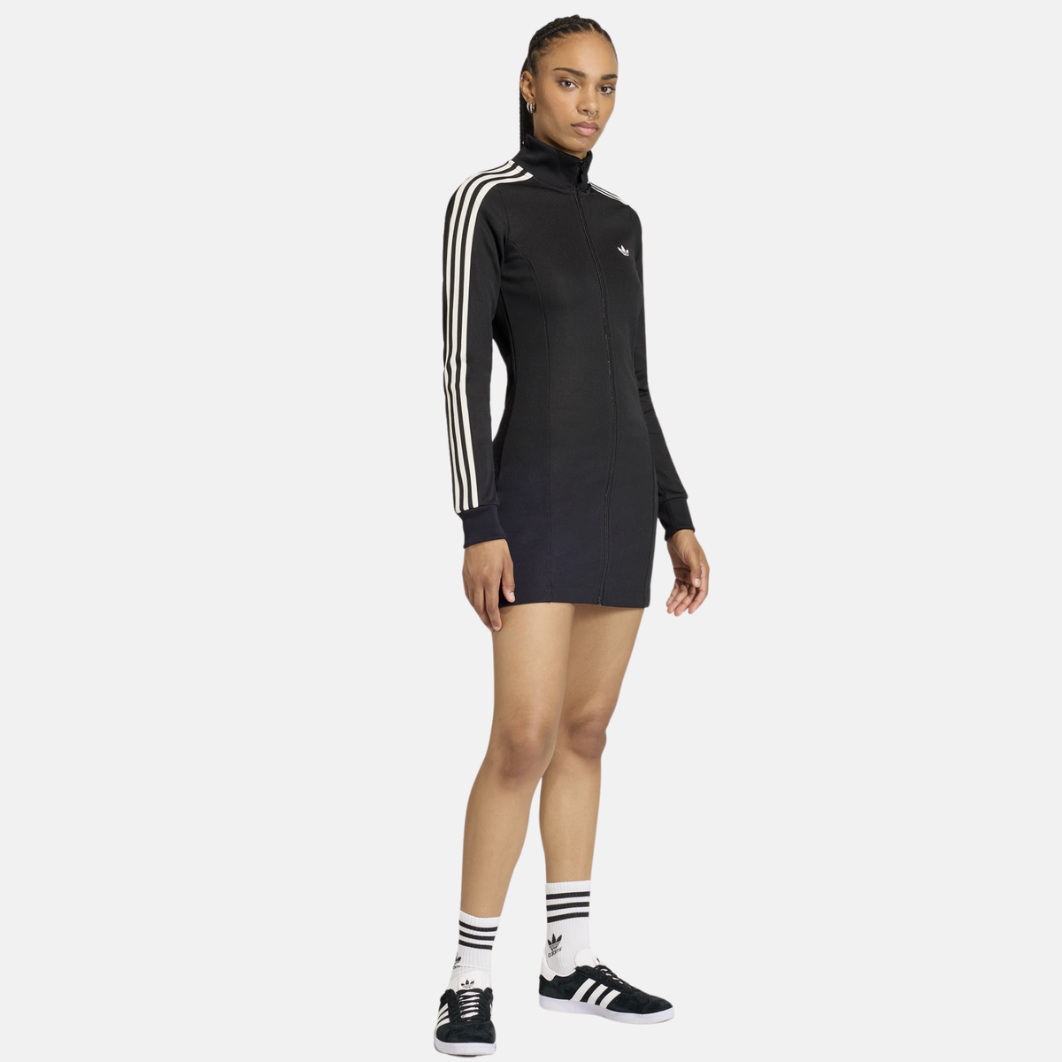 Adidas Women's Classic Full-Zip Black Dress