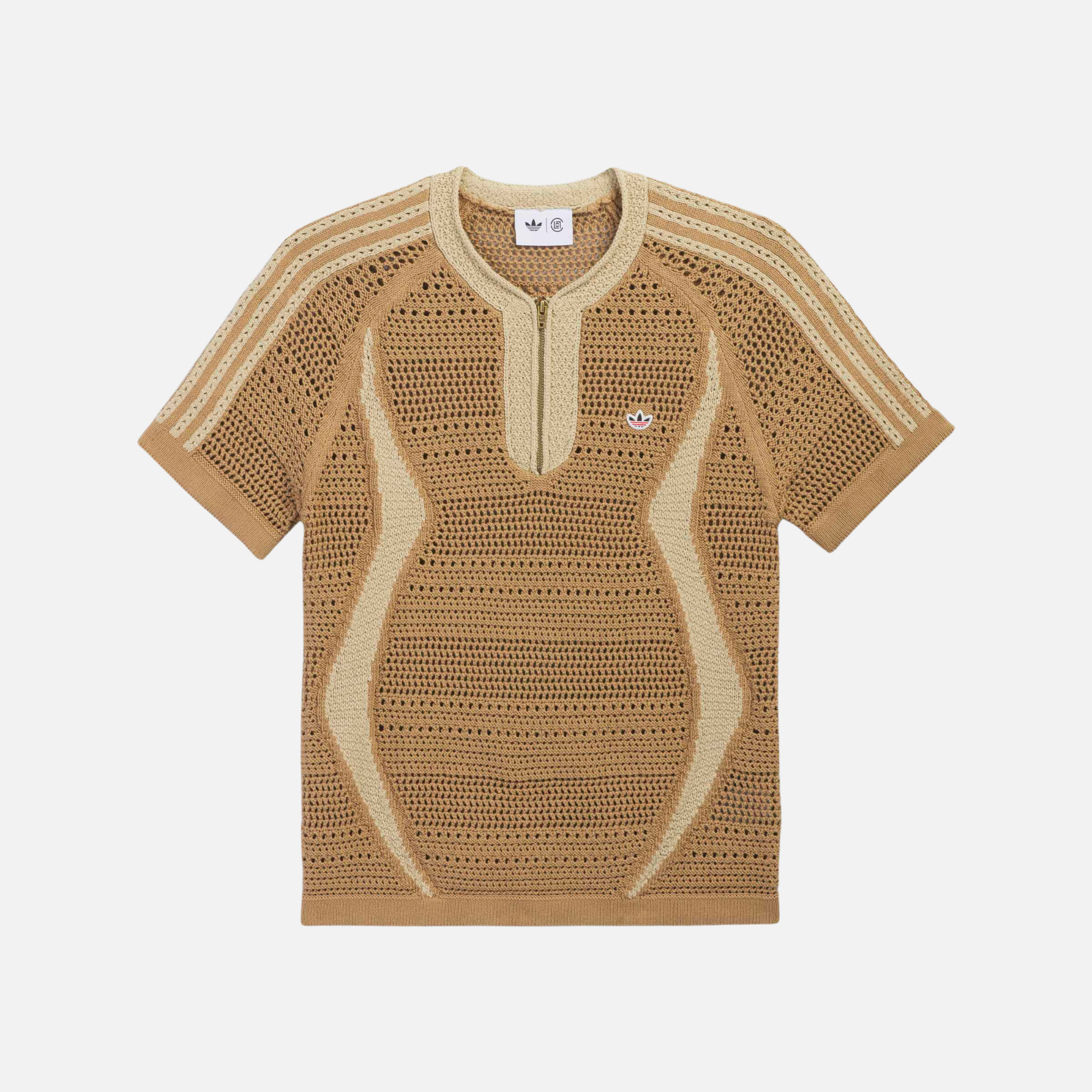 Adidas x Clot Khaki Knit Jersey By Edison Chen