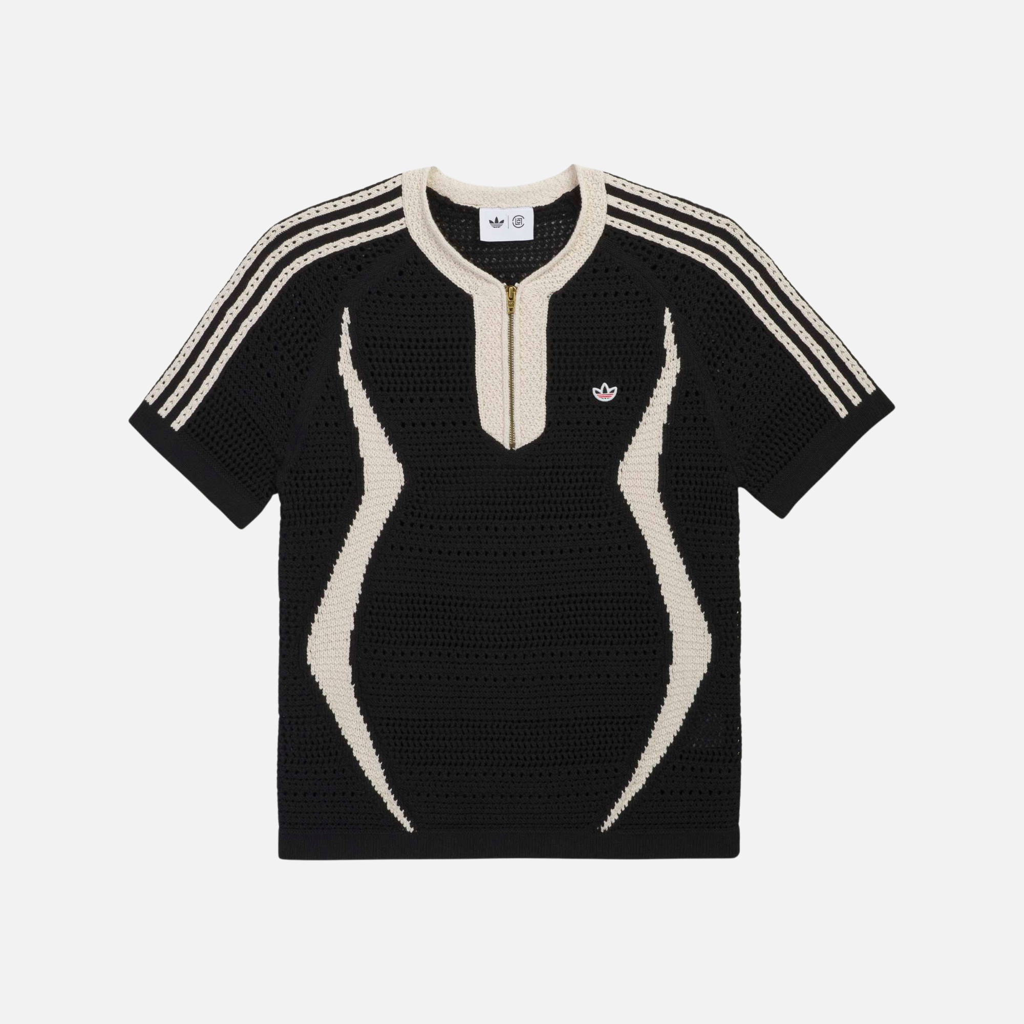 Adidas x Clot Black Knit Jersey By Edison Chen