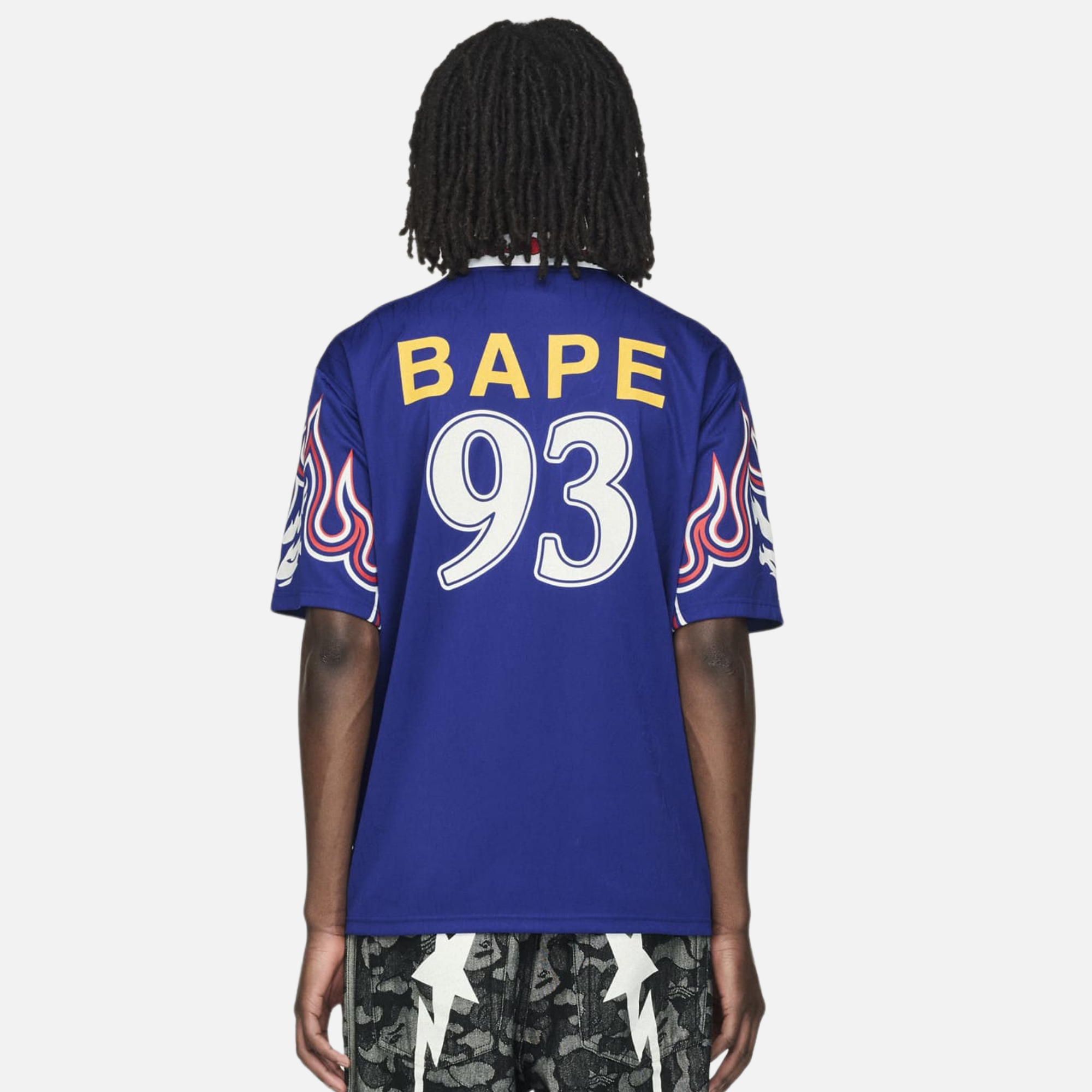 Adidas x Bape Flame Blue Soccer Jersey