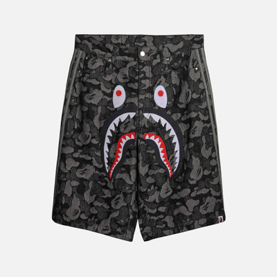 Adidas x Bape Black Shark Denim Jorts