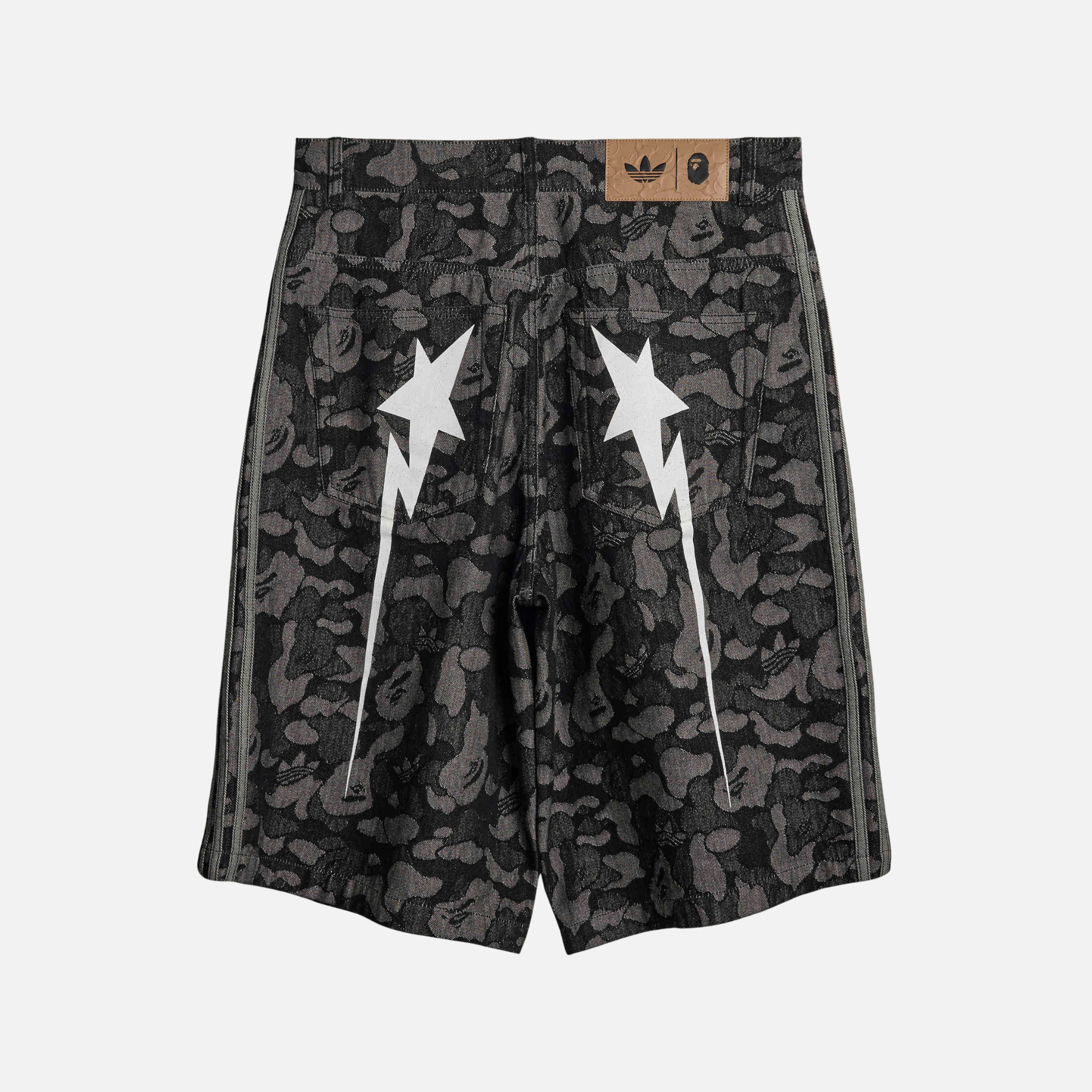 Adidas x Bape Black Shark Denim Jorts