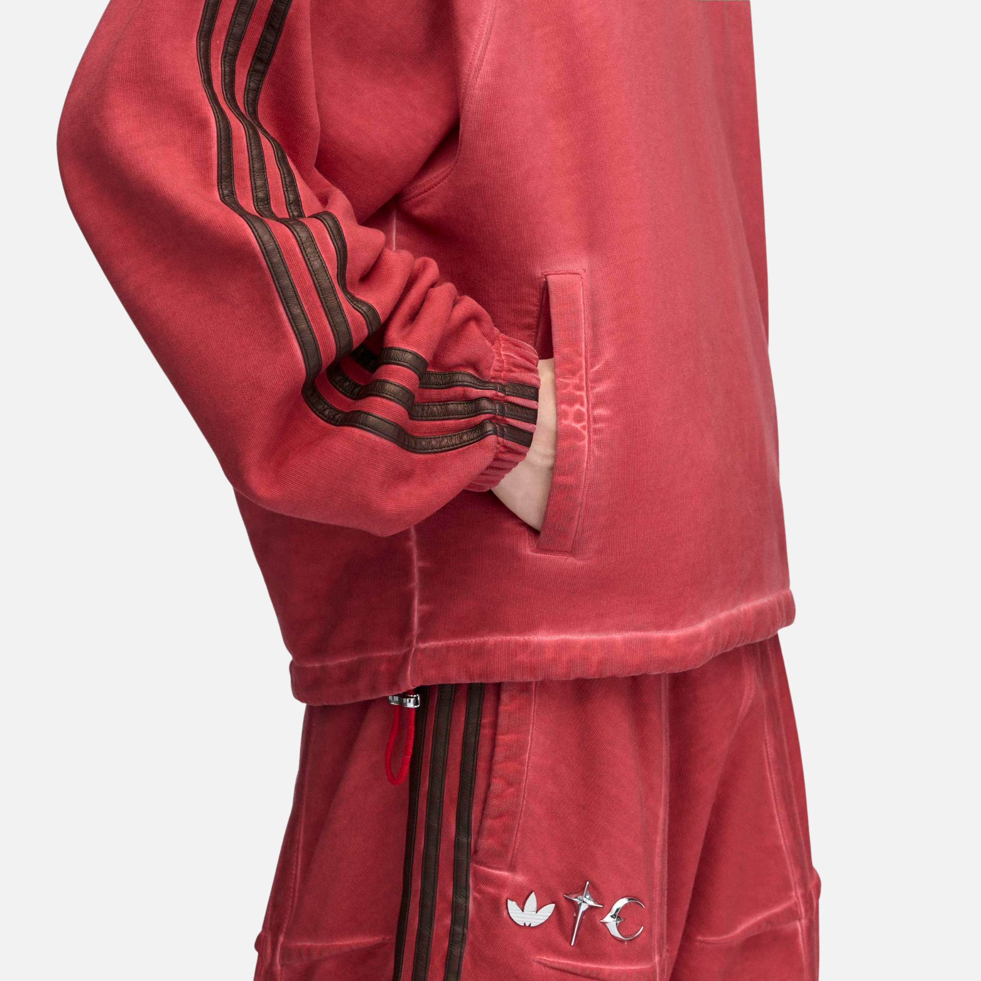 Adidas Thug Club Red Sweat Hoodie