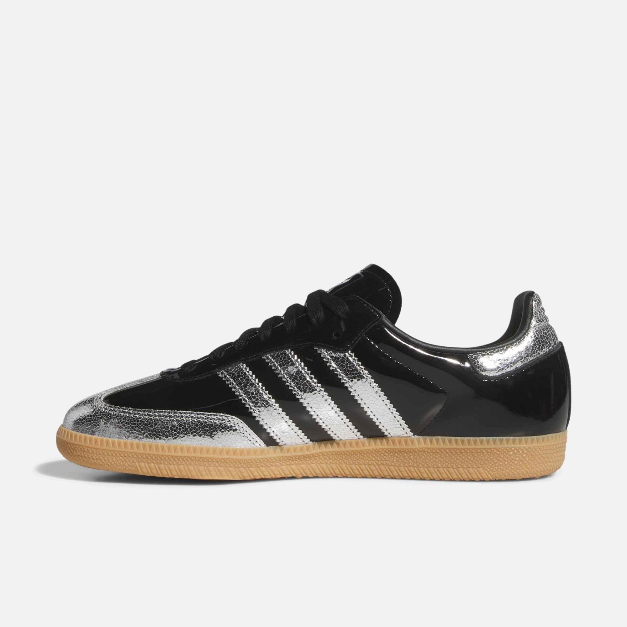 Adidas Samba OG Patent Black Silver Metallic