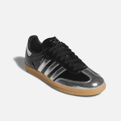Adidas Samba OG Patent Black Silver Metallic
