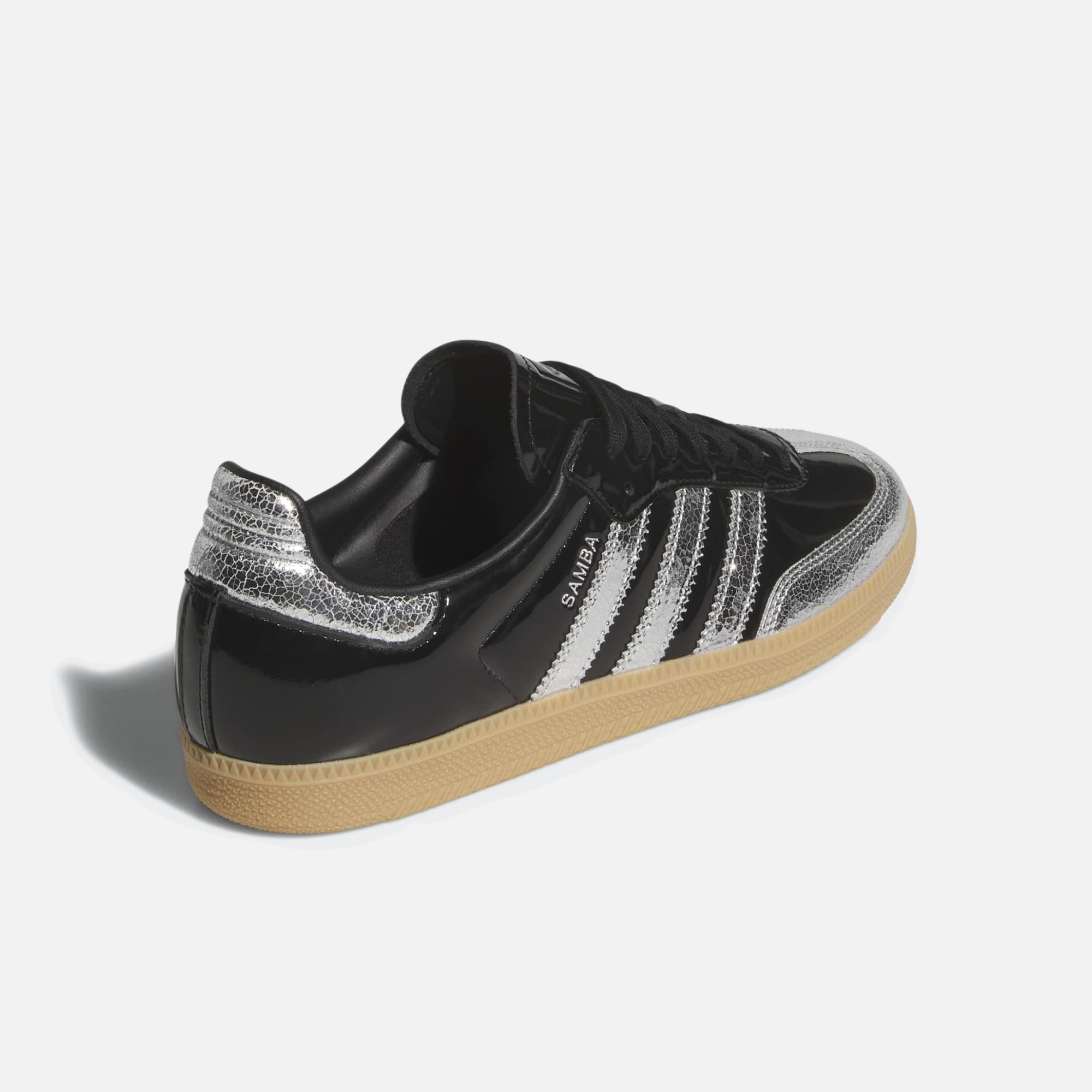 Adidas Samba OG Patent Black Silver Metallic
