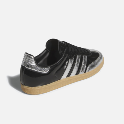 Adidas Samba OG Patent Black Silver Metallic