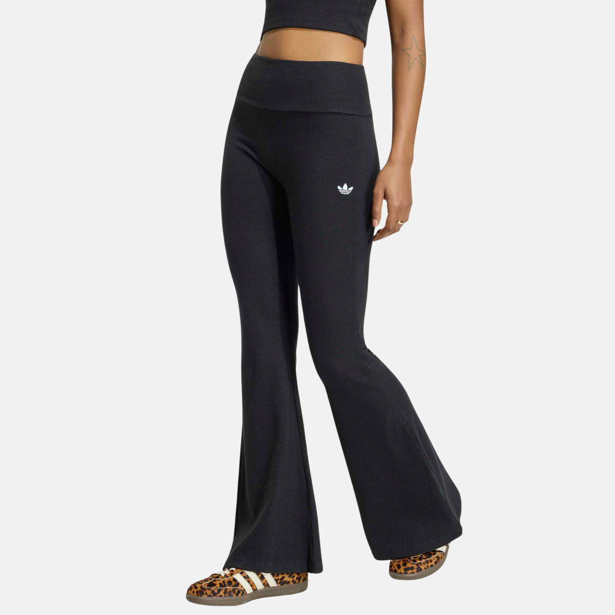 Adidas Women's Essentials Flared Black Leggings