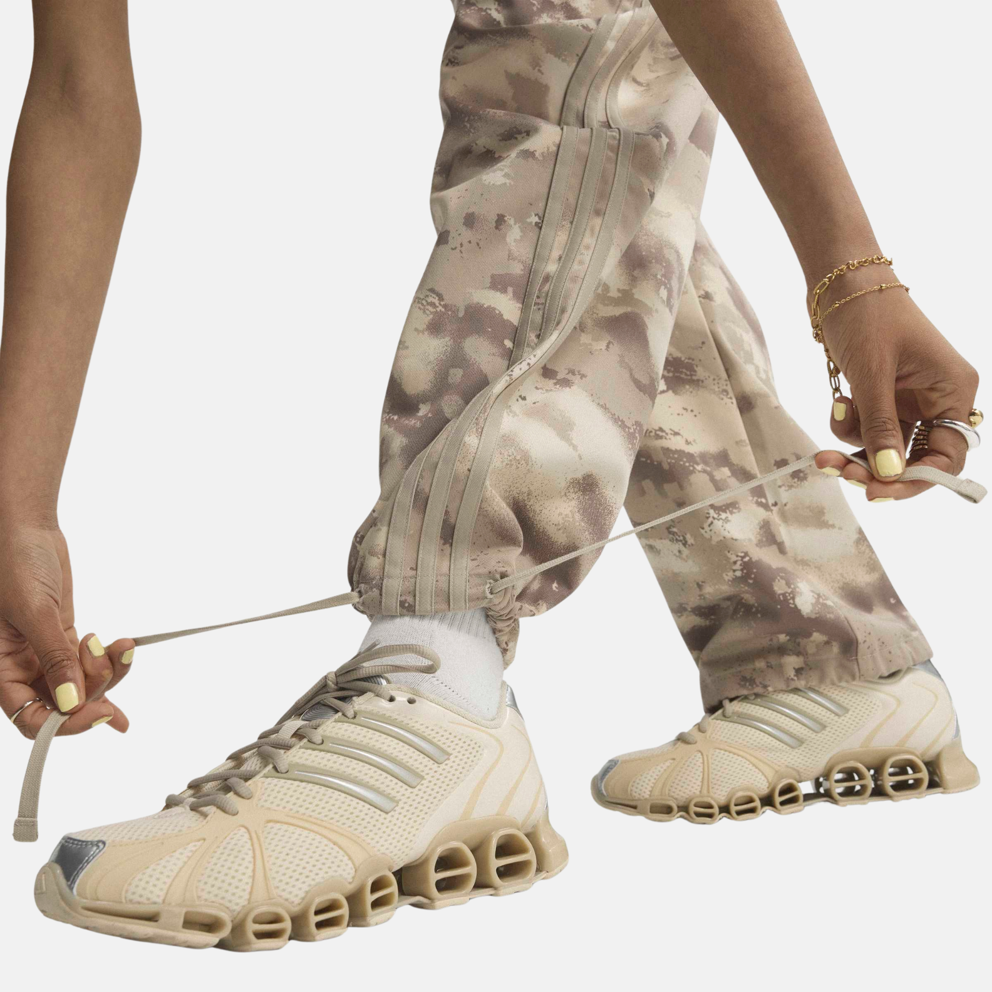 Adidas Women's Light Brown Camo Cargo Pants