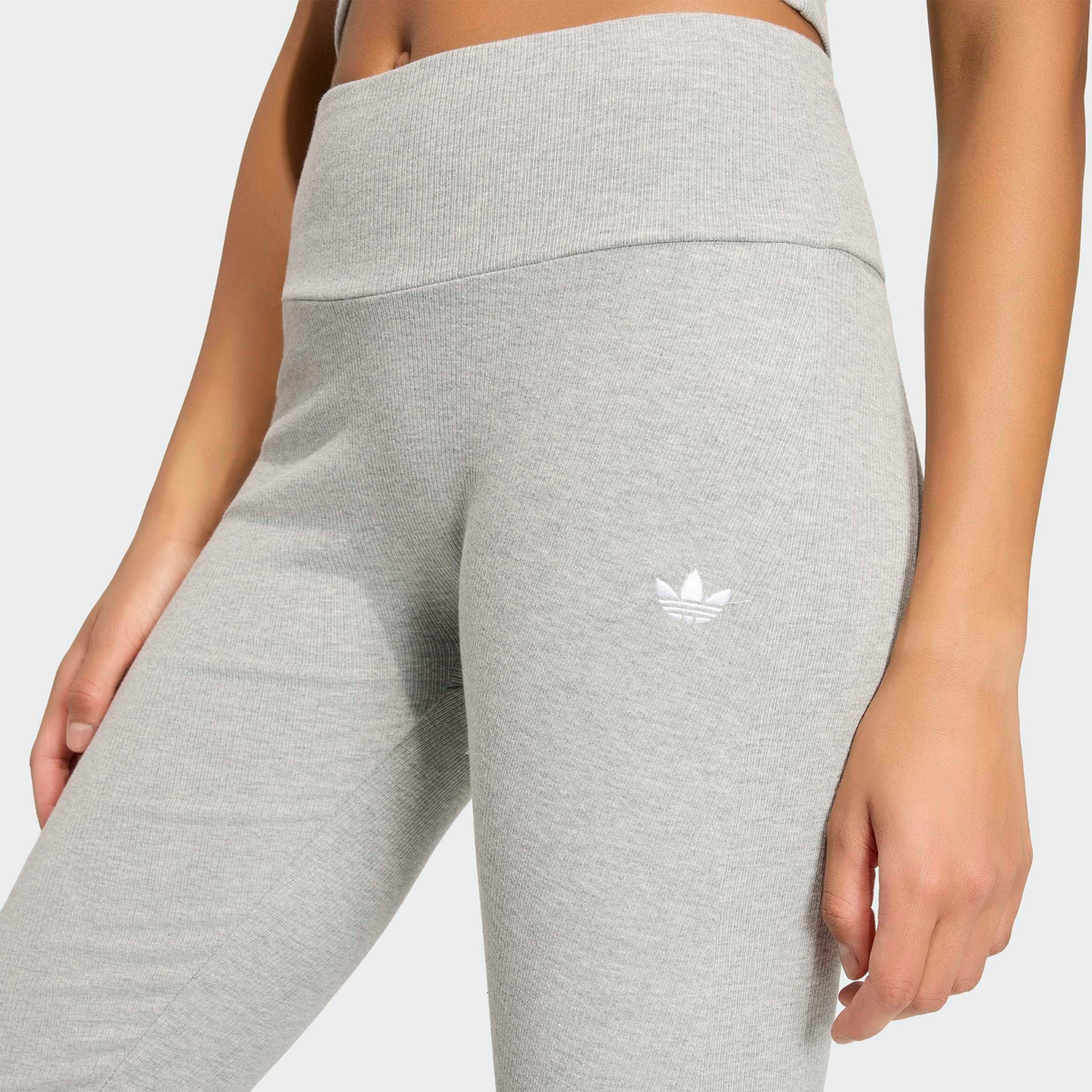 Adidas Women's Essentials Knit Flared Grey Leggings