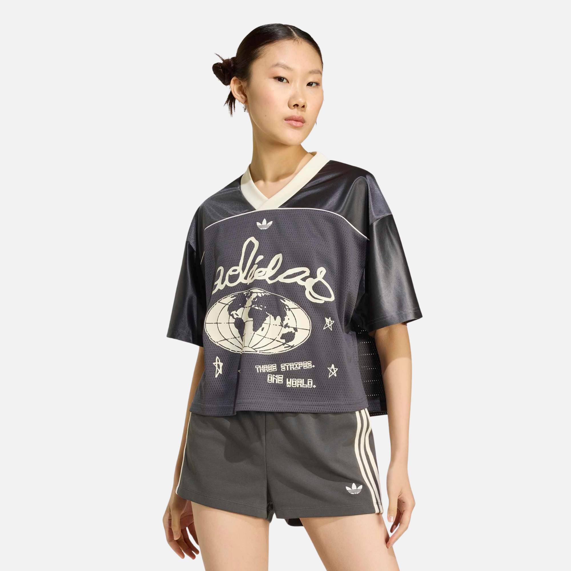 Adidas Women's Cropped Black Soccer Jersey