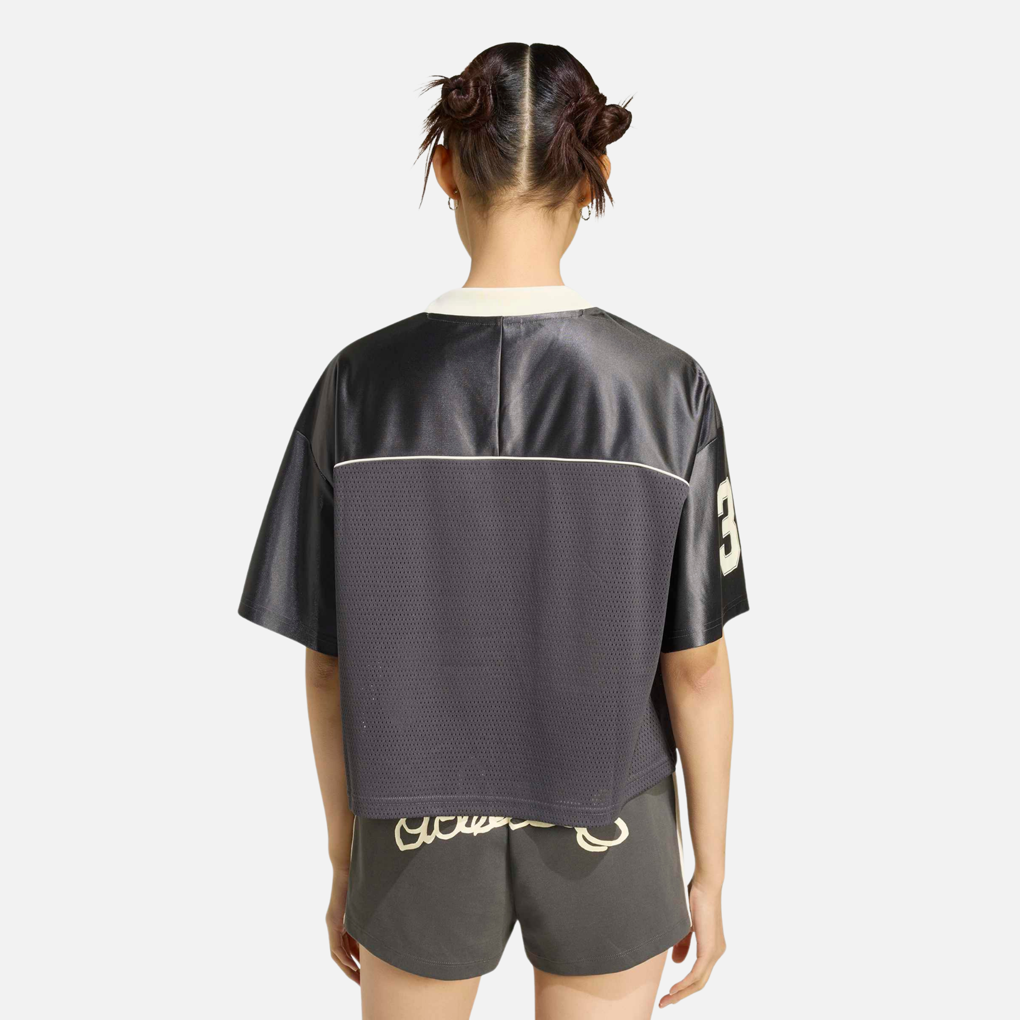 Adidas Women's Cropped Black Soccer Jersey