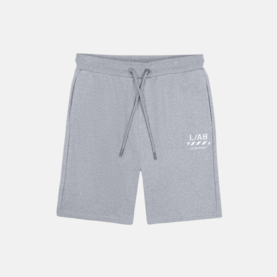 Off White Grey Diag Open Hem Jogger Shorts