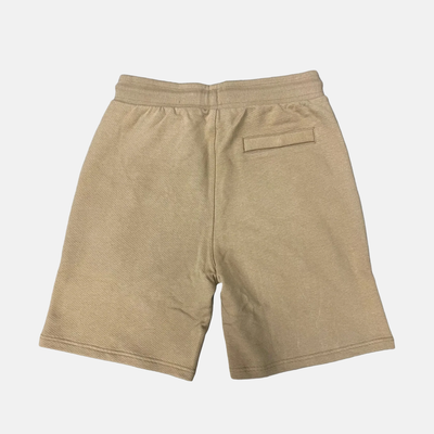 Off White Brown Diag Open Hem Jogger Shorts