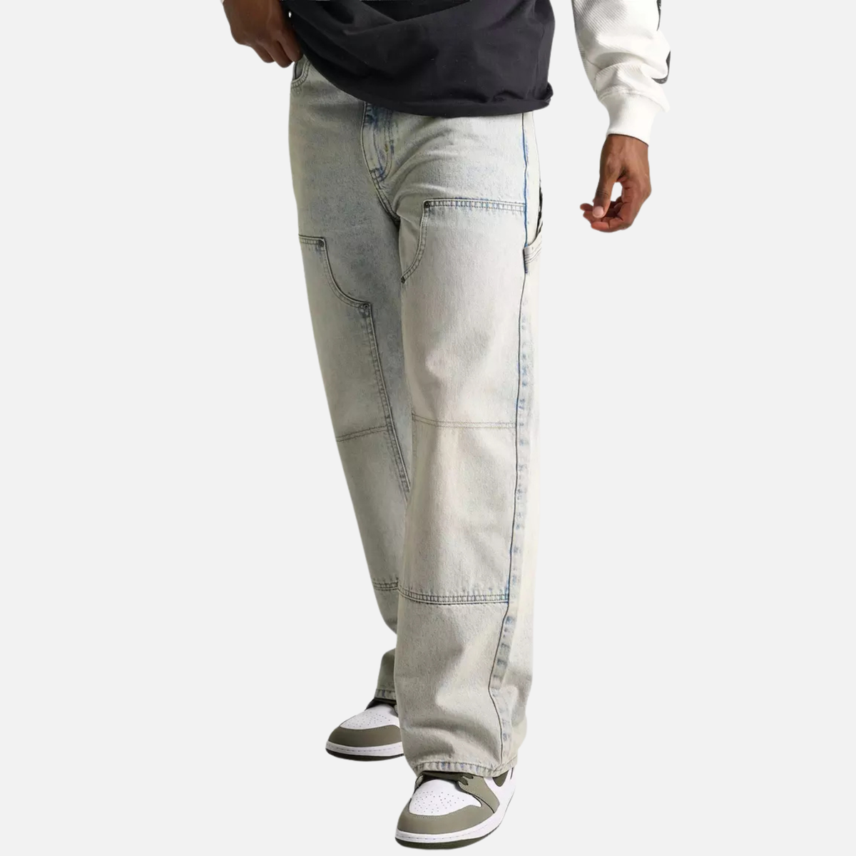 Off White Diag Blue Ash Carpenter Jeans
