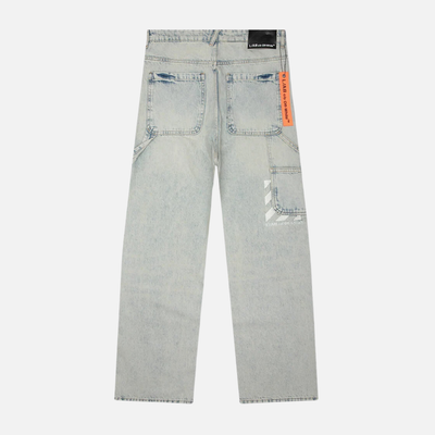 Off White Diag Blue Ash Carpenter Jeans