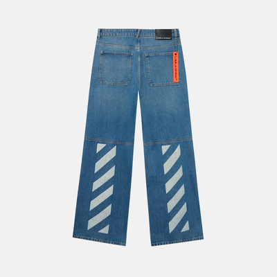 Off White Diag Steel Indigo Carpenter Jeans