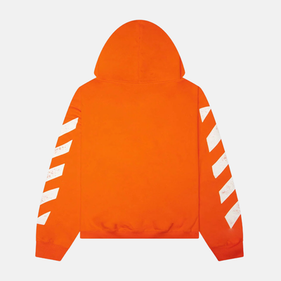 Off White Diag Zip Orange Hoodie