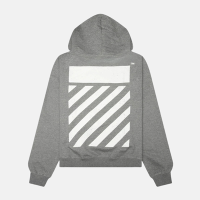 Off White Core Diag Pullover Grey Hoodie