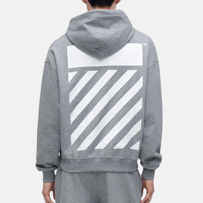 Off White Core Diag Pullover Grey Hoodie
