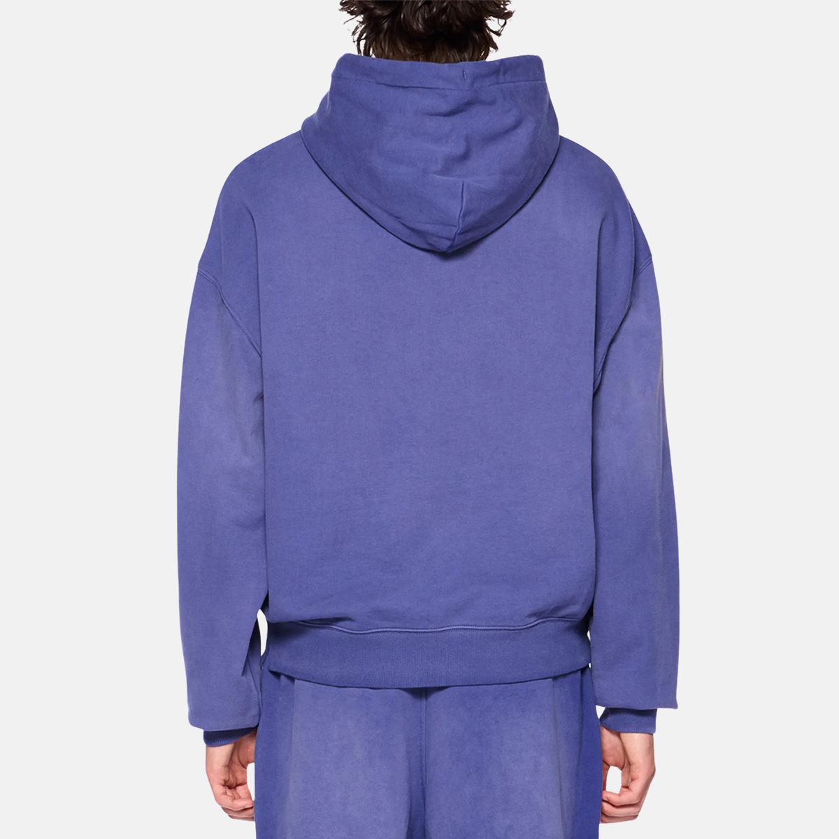 Off White Diag Garment Wash Blue Hoodie