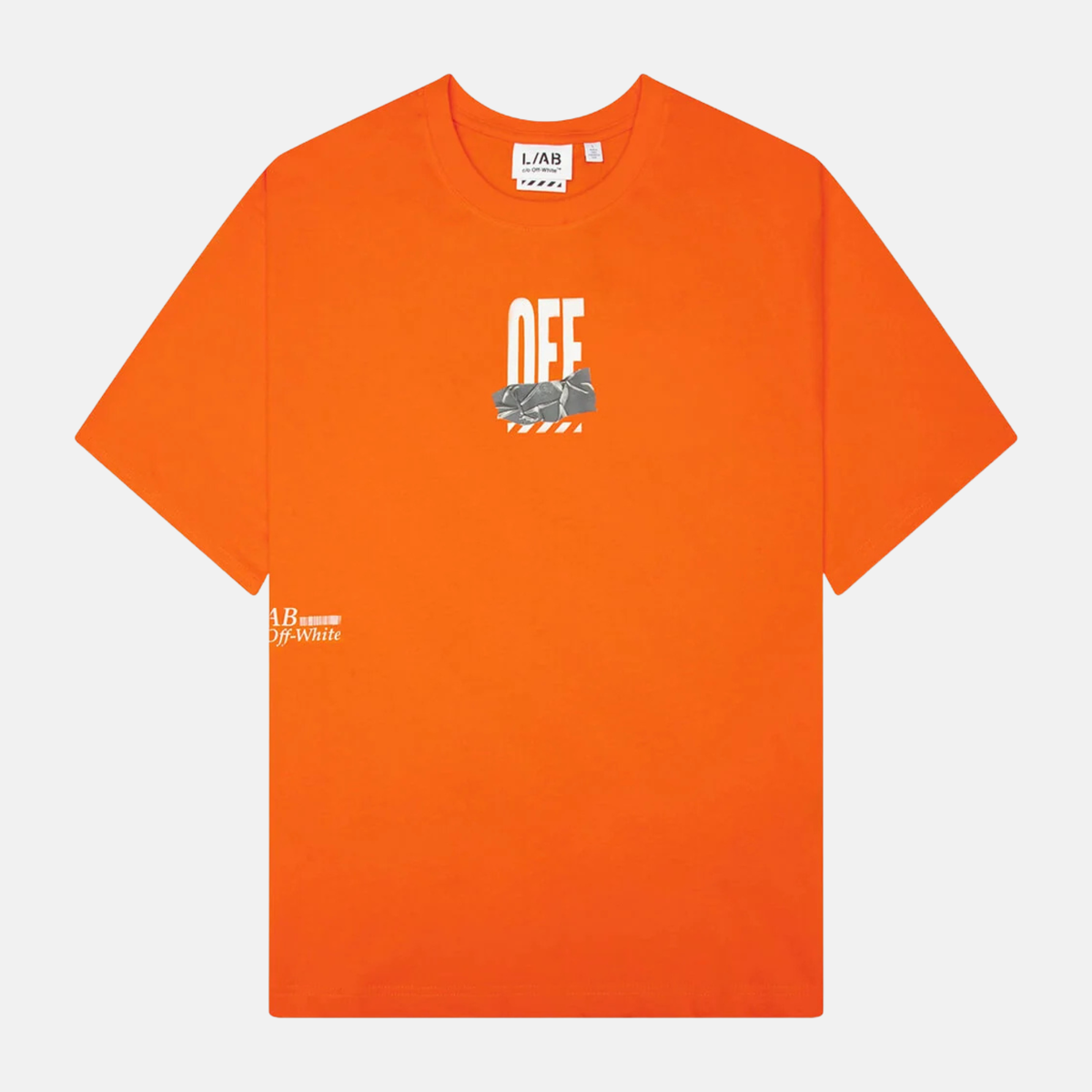 Off White Active Duct Tape Orange T-Shirt