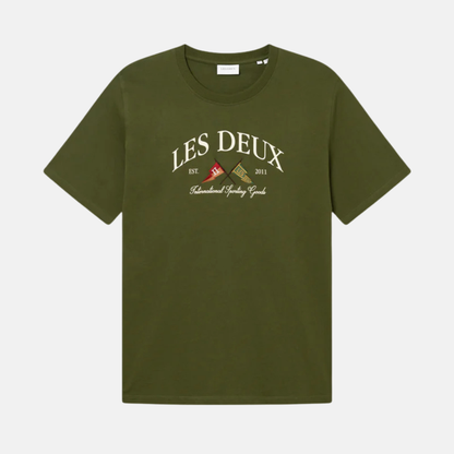 Les Deux Chive Green Ivy League T-Shirt